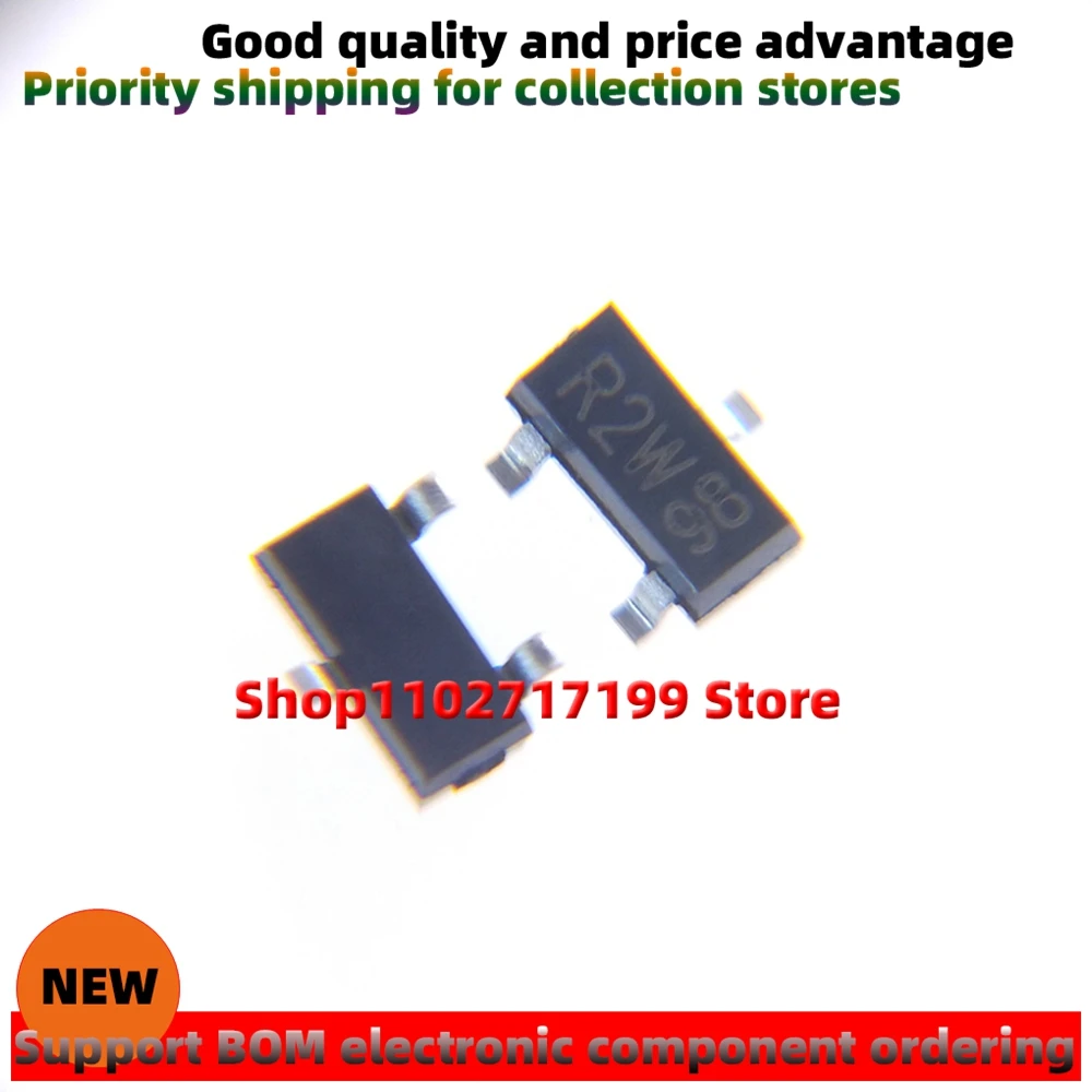 100pcs/LOT  BFR93A silkscreen R2W SOT-23 new original mosfet