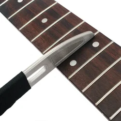 Guitar Professional Luthier Tool Stainless Steel File for Guitar Frets with Diamond Abrasives for Bass Ukulele