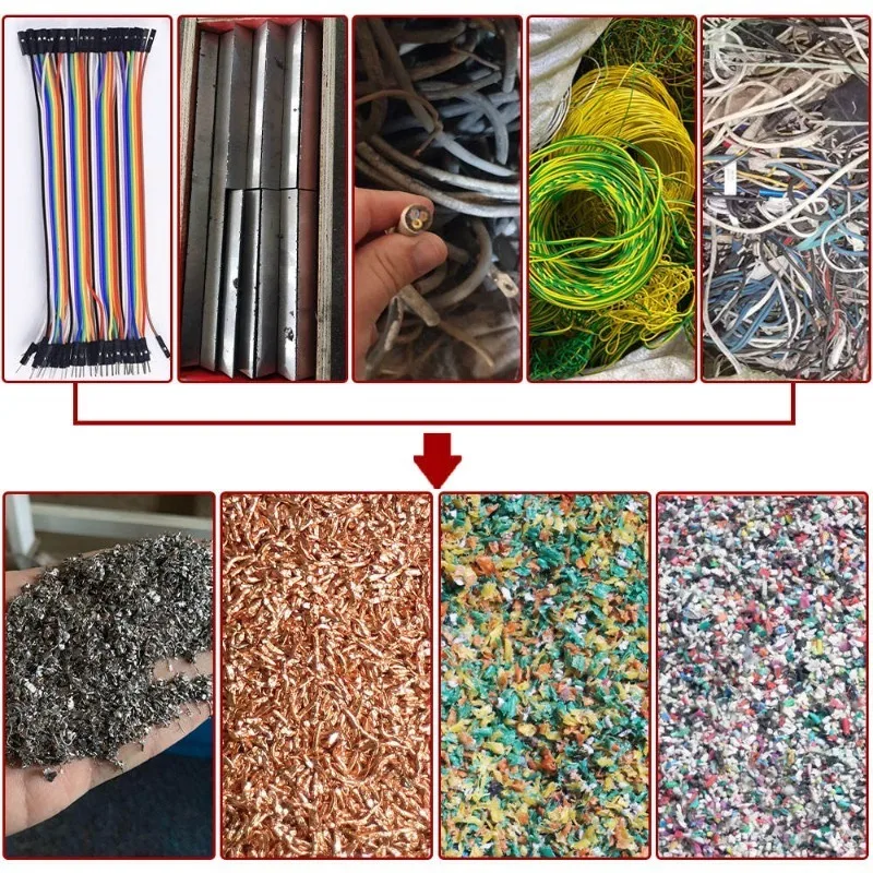 ACCE  Copper Wire Granulator Process Household Cables Industrial Wire Electrical Wire Cable Cutter Shredder Machine for Sale