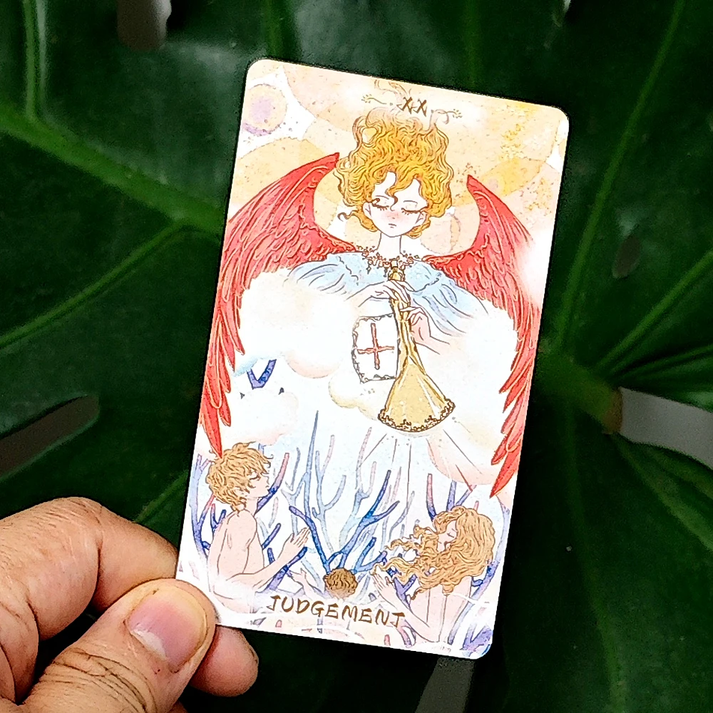 10.3*6cm Serenity Tarot Deck 78 Pcs Warm Dreamy Anime-Style Tarot Cards Based on Rider System