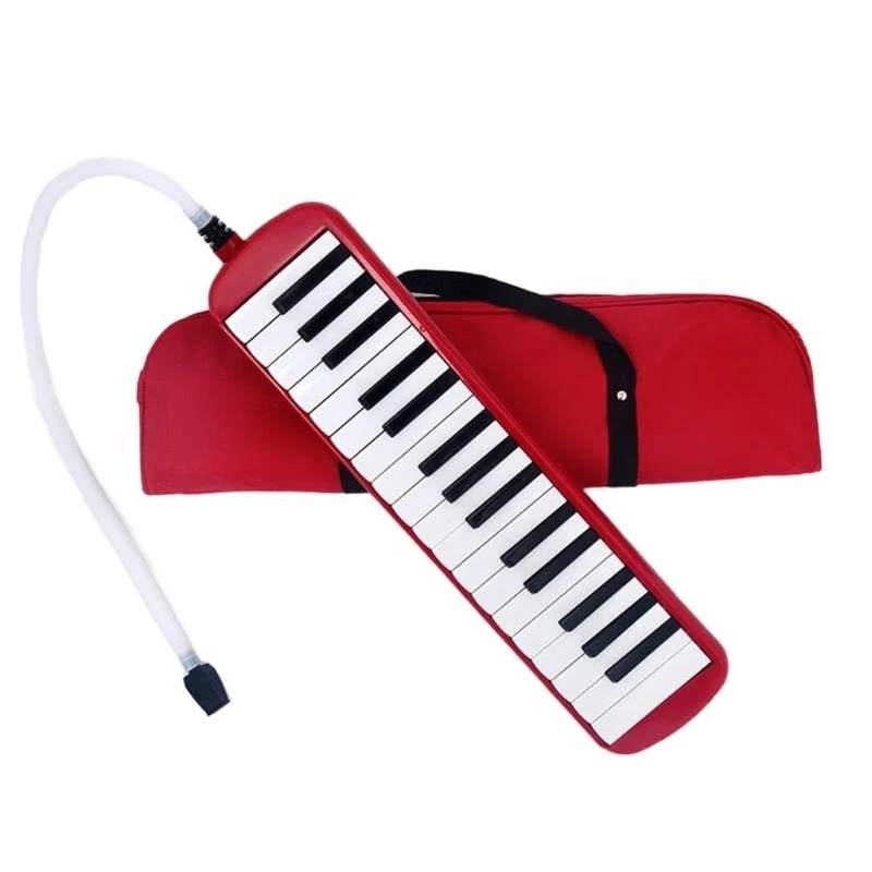 32 Keys Melodica Set Air Piano Keyboard Soprano Melodica with Mouthpiece & Tube