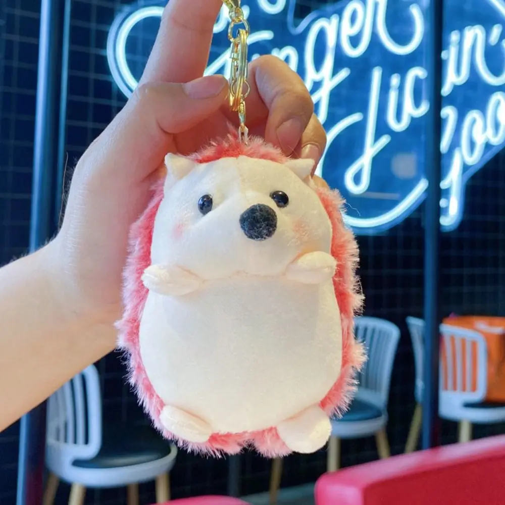 Hobbys Schlüsselanhänger in Igelform aus PP-Baumwolle, grau, blau, rosa, rot, weicher Anhänger, Spielzeug im koreanischen Stil