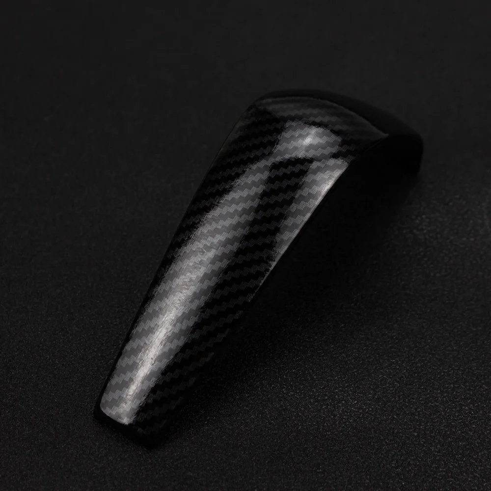 1pcs ABS Carbon Fiber Color Automatic Gear Shift Knob Cover for ISUZU D-MAX MU-X 2012 2013 2014 2015 2016 2017 2018 2019