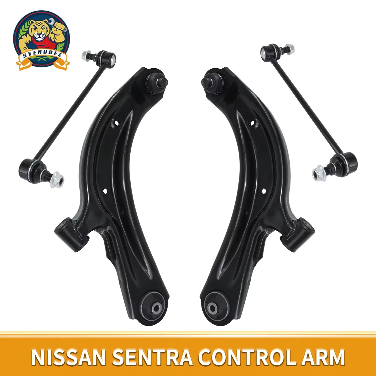 

Svenubee 4Pcs Front Lower Control Arms Sway Bar Links for NISSAN SENTRA NV200 CHEVROLET CITY EXPRESS 2013 2014 2015-2019