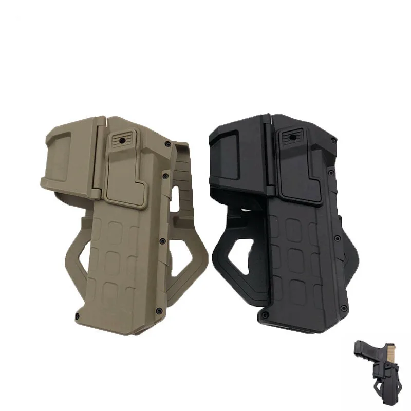 Tactical Gun Holster for SIG SAUER P320 Movable Locking Pistol Holster with Flashlight Laser Airsoft Mounted Handgun Case