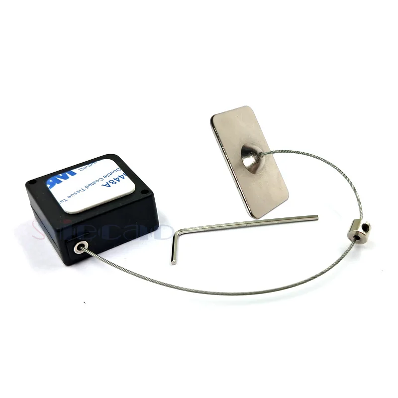 40 Pieces Security Display Square Positioning Anti-theft Pullbox Recoiler Tether