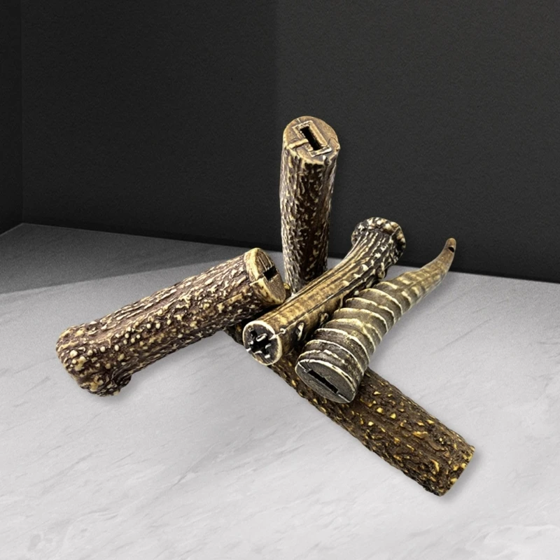 Realistic Sambar Stag Antler Resin Handle for Enhancing Cutter Swords Designs Resin Cutter Handle for Outdoor Accessories