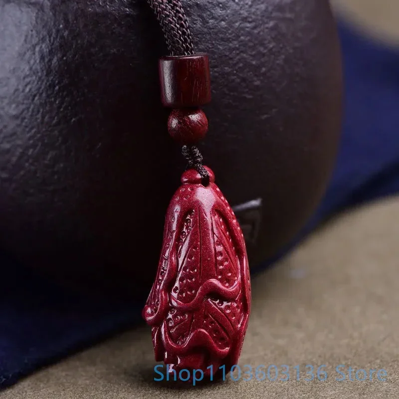 Handmade originality Cinnabar Cabbage Pendant Purple Gold Sand Pendant Men and Women Exorcism DIY Jewelry Lovers