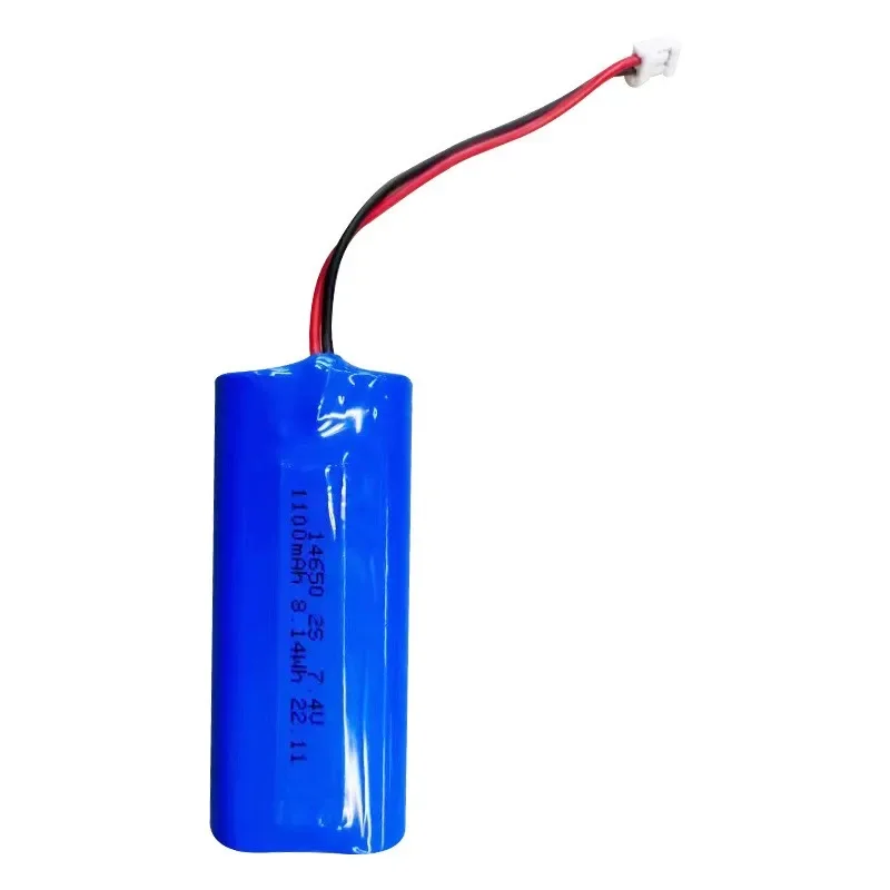 The Manufacturer Supplies 14650 Outdoor Sports Lighting equipment Special 1100mAh 3.7V Polymer Lithium Battery 7.4V