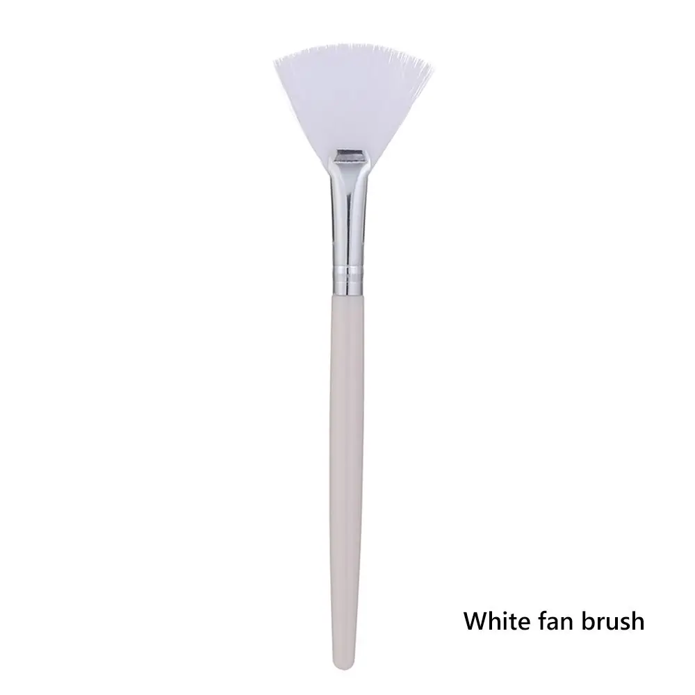 Women Girls Body Lotion Eye Peel DIY Clay Mask Fan Face Mask Applicator Tools for Applying Sleeping Mask Facial Mask Brush