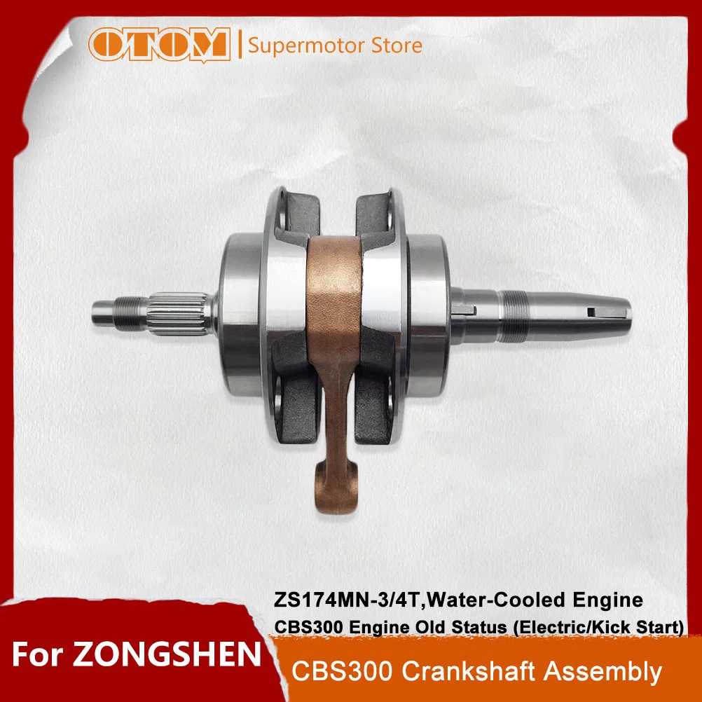 

Motorcycle Accessories Crankshaft Assembly Connecting Rod For ZONGSHEN ZS174MN-3 CBS300 4 Stroke Water-Cooled Engine ENDURO Bike