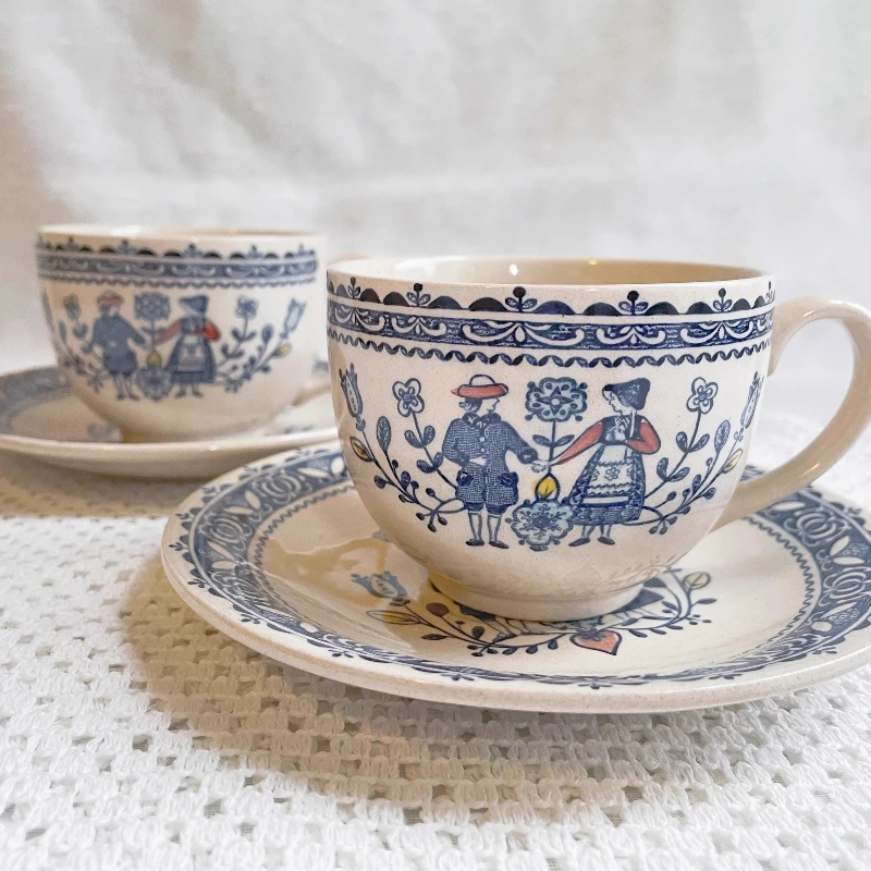 

Чайные чашки Royal Albert, кофейная угловая кружка для чая, пара со блюдцем, кружка Ван Гога, чашка Шочу и под керамической чашкой, киска