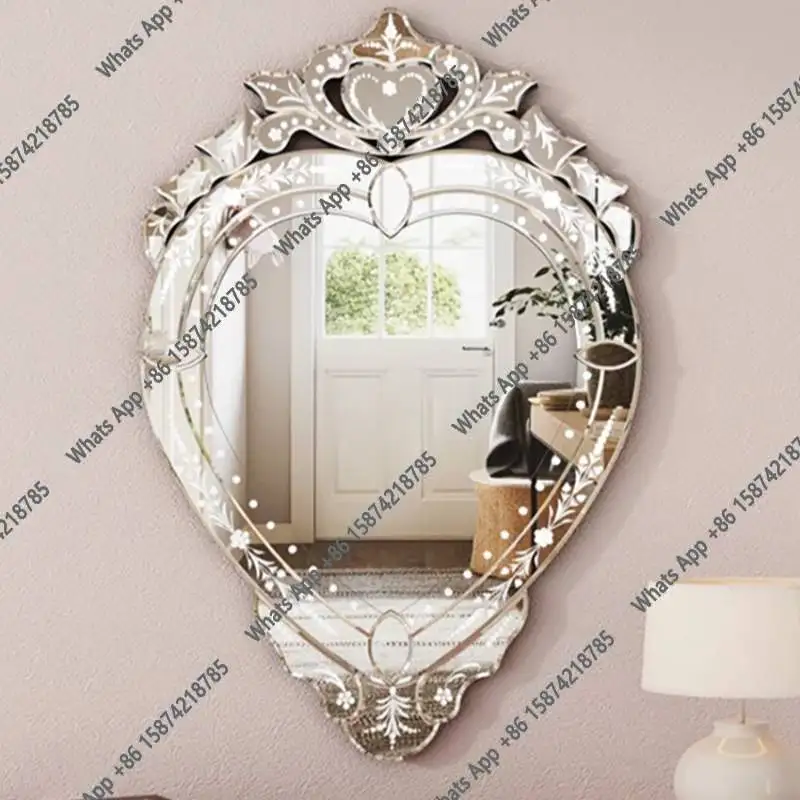 Murale Vanity Mirror Universal Irregular Wedding Aesthetic Bedroom Wall Art Decoration Luxury Girls Espejos Para Pared Miroir