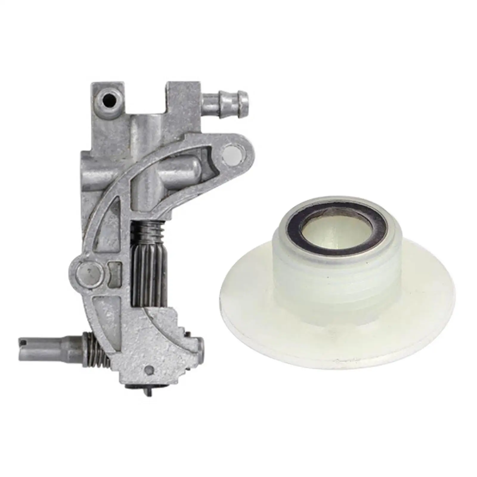 Drive Chain Saws Oil Pump with Worm Set for Chain Saws 5200 4500 580 saws Parts Package include: 1 Oil Pump, 1 Worm Gear