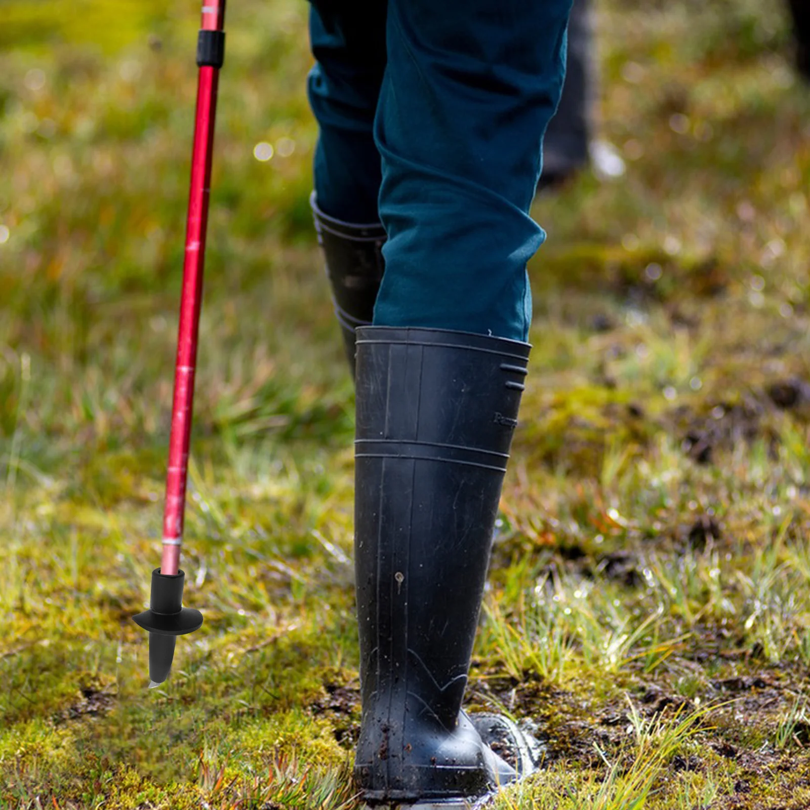 

1PC Trekking Tip Carbon Fiber Hiking Stick Cap Ski Guards Backpacking Gear Walking Hiking Stick Tips Walking Accessories