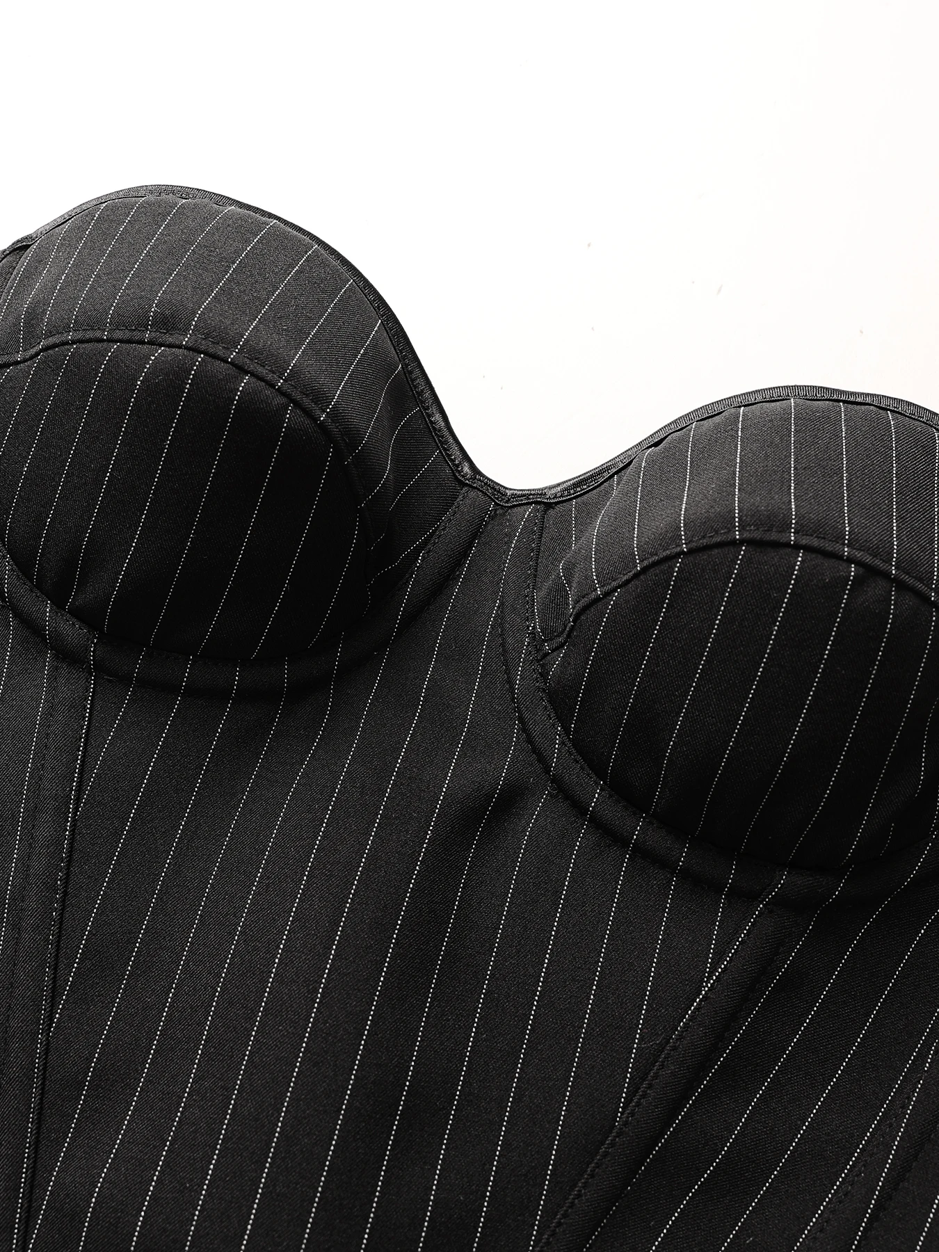 مخطط بحافة فولاذية وسفينة، ملابس داخلية نسائية على شكل هيكل السمكة بدون حمالات، مثيرة وضيقة #4