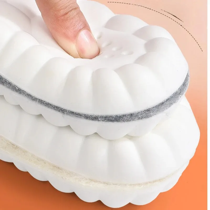 

Thermal Insoles for Winter Sports Plush Warm Arch Support Soft Breathable Odor Resistant Shoe Inserts Foot Comfort Pads