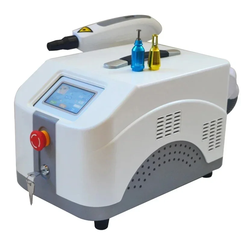 New Technology Mini Whitening Face Portable Q Switched Nd Yag 1064 532nm Tattoo Removal Laser Device Carbon Peel