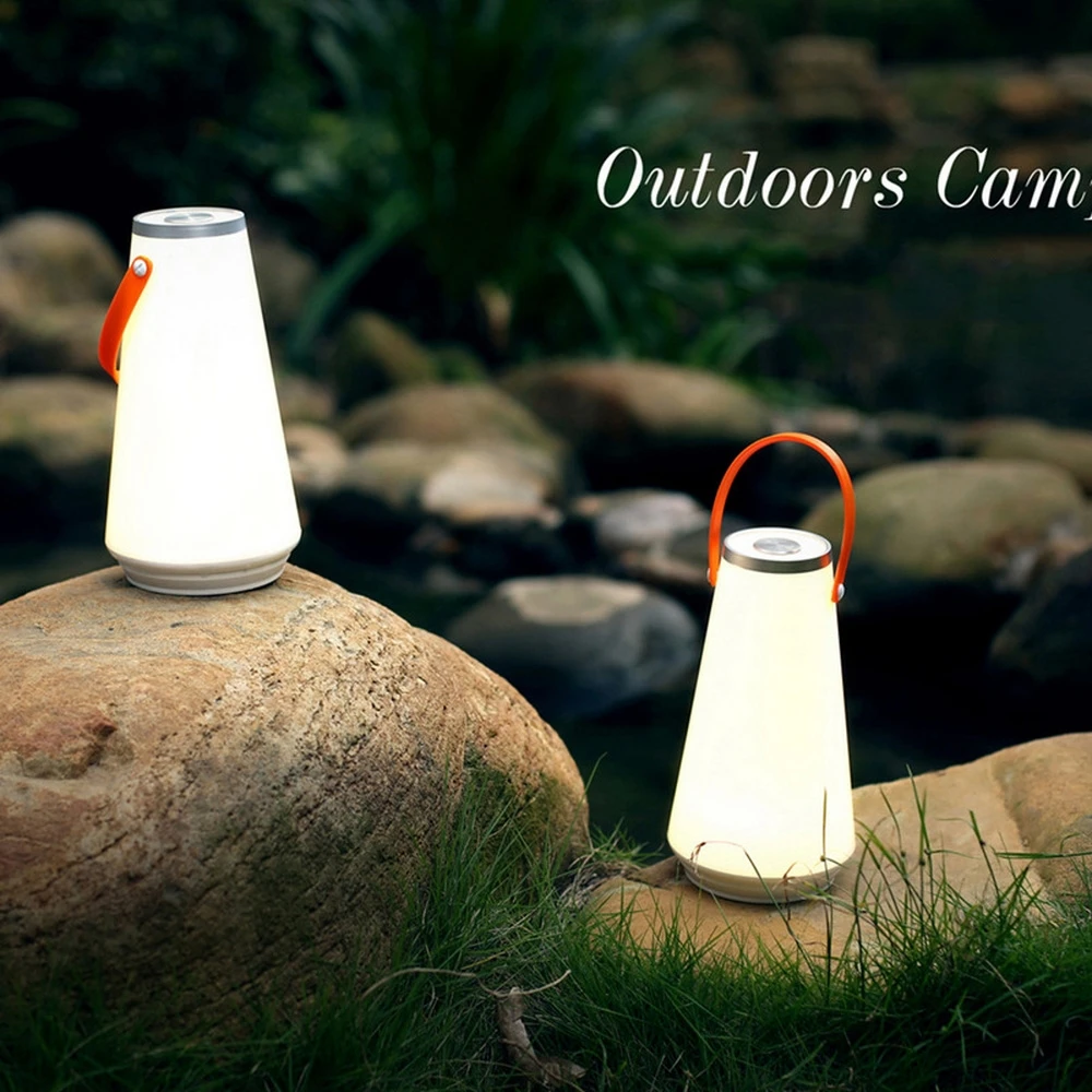 

Portable LED Lantern Hanging Tent Lamp USB Touch Switch Rechargeable Night Light for Bedroom Living Room Camping light