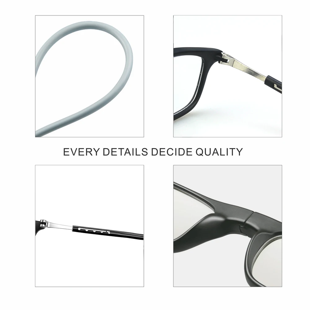 Magnetische Lesebrille mit Magnetrahmen für Männer, mit Blaulichtfilter, Computerbrille mit klarem Rahmen für Frauen, TR90 – Detail 3
