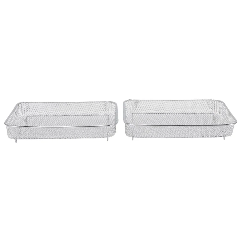 2pcs Fry Basket Tray Fit For Bravo XL Fryer Toaster Oven Basket Accessories For French Fry Frozen Food Dishwasher Safe