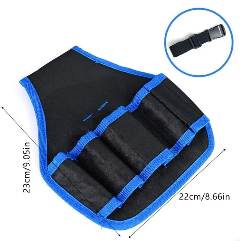 Compact 5 Slot Tool Organizers With Waist Strap 129g Lightweight Design For Construction Maintenance Installation Tasks A0KF