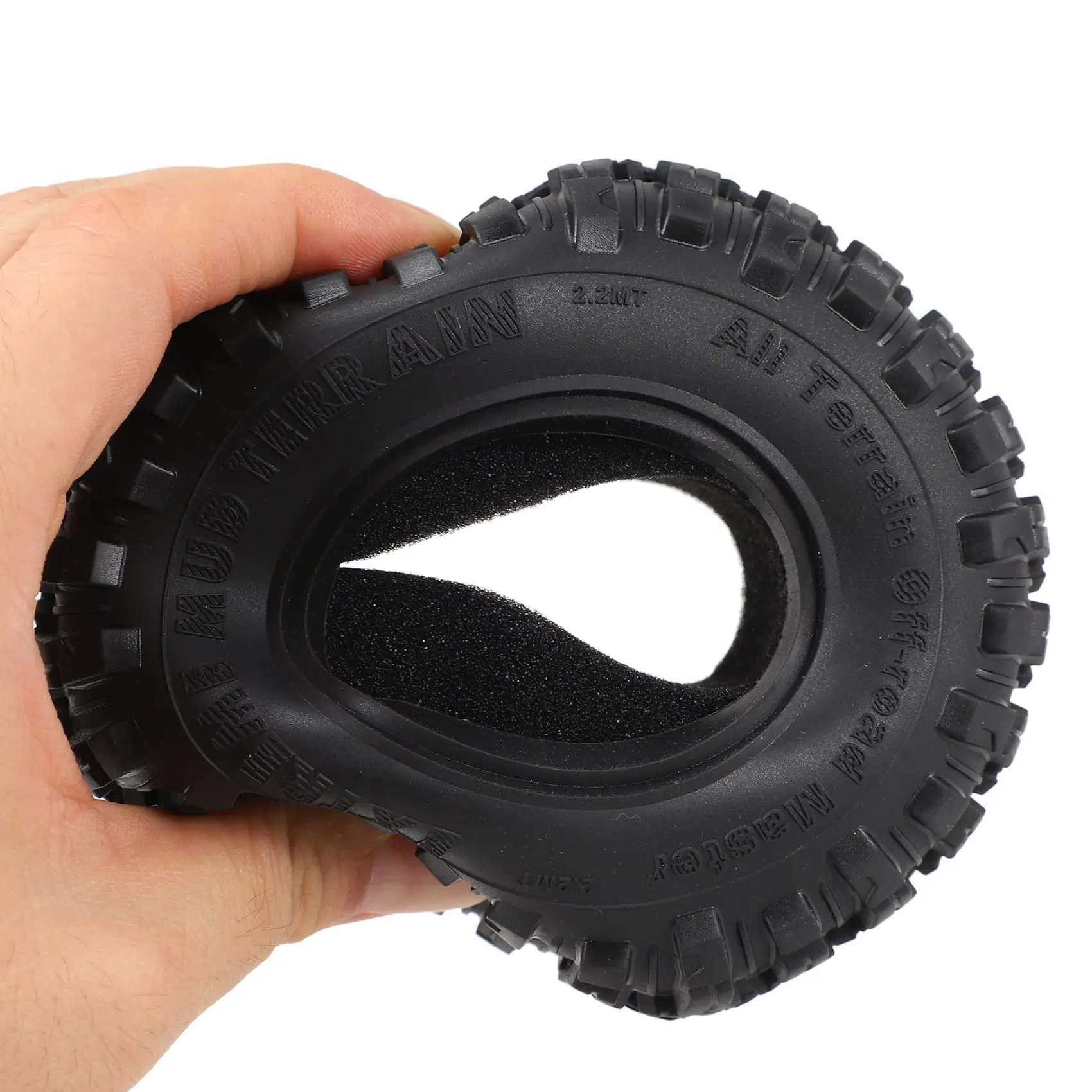 4 pz 118mm 2.2 pollici gomma pneumatico ruota pneumatico per 1/10 RC Crawler auto Axial SCX10 Wraith Capra RR10 Traxxas TRX4 D90