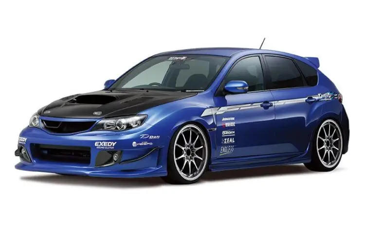 Aoshima 05875 Static Assembled Car Model Toy 1/24 Scale For SUBARU ings GRB IMPRESA WRX STI 2007 Car Model Kit