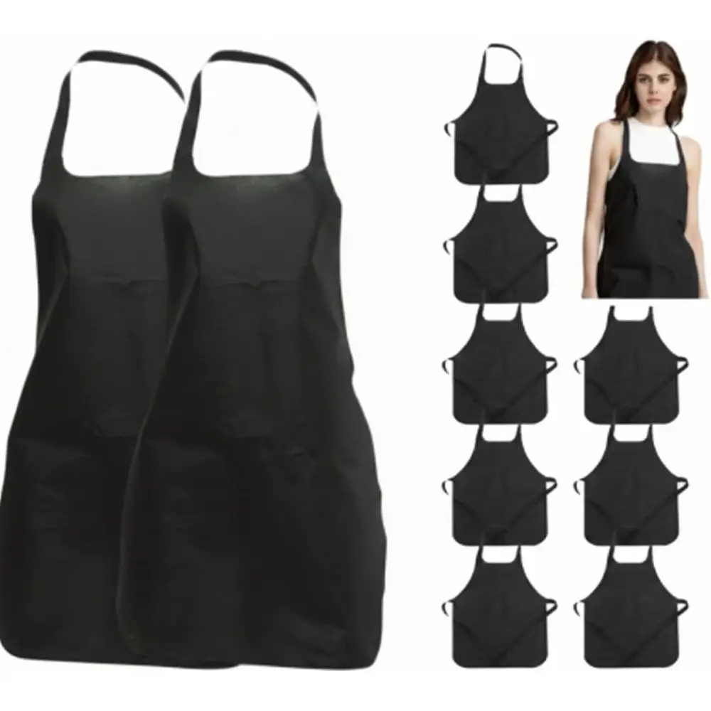 

12 шт. одноразовых фартуков из нетканого материала, водонепроницаемые защитные фартуки для готовки, рисования, мытья посуды, уборки, для взрослых, оптом, для лабораторий