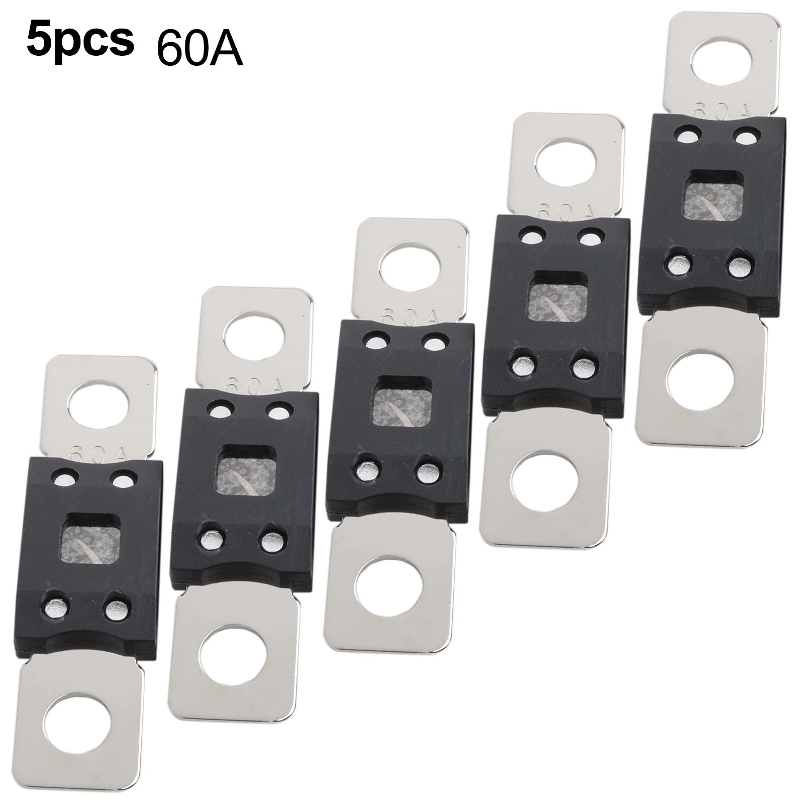 

5PCS For MEGA Fuse 60A 80A 100A 125A 200A 250A 300A for 48V Systems Secure Battery Cables in Voltage Converters and Inverters