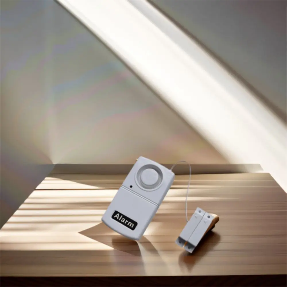 Magnetic Sensor Burglar Alarm Battery Powered High Decibel Detector Door Magnetic System Plastic Wireless Window Sensor