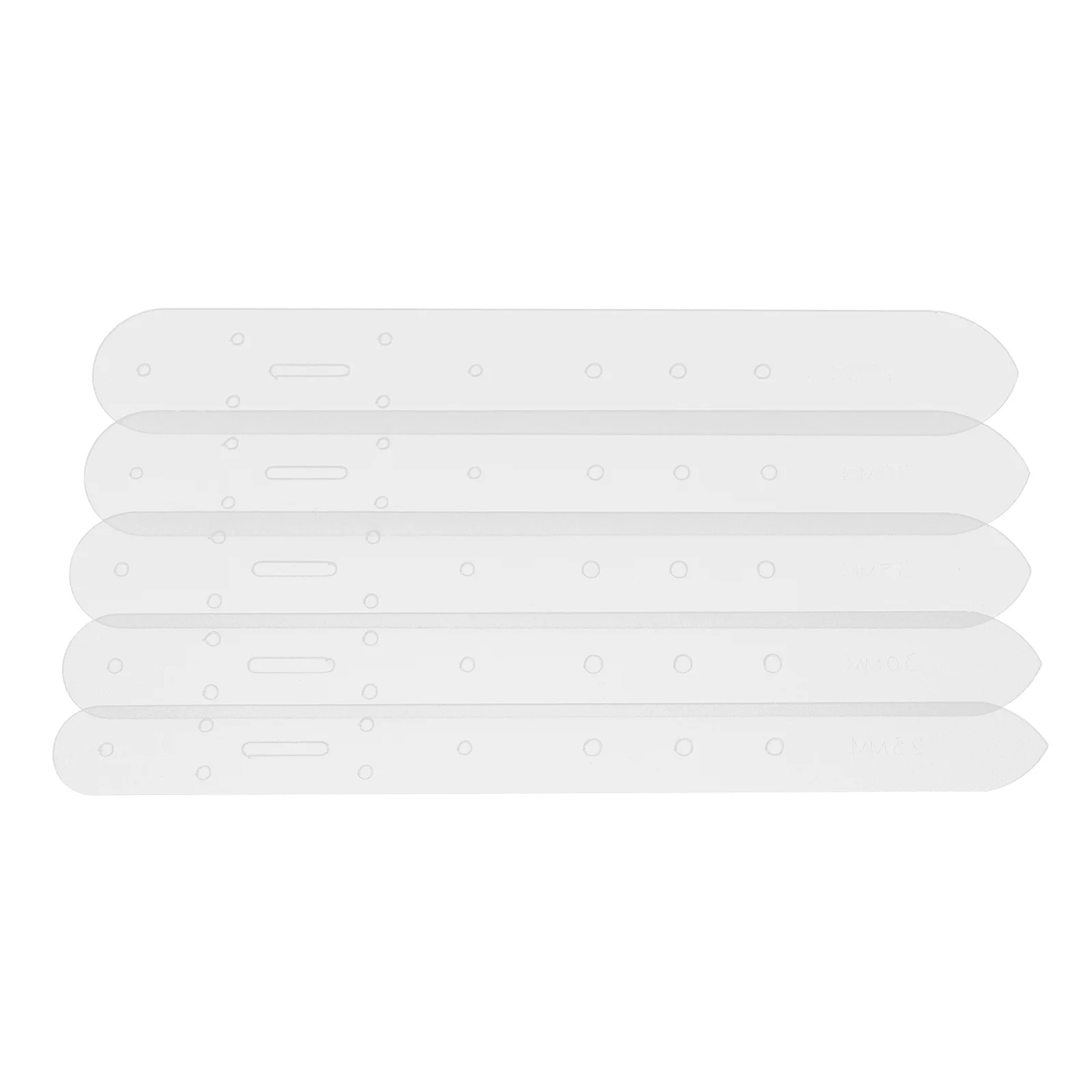

5Pcs Belt Positioning Templates Plastic Hole Punch Stencils for Crafting Punching Tools Belt Making Accessories