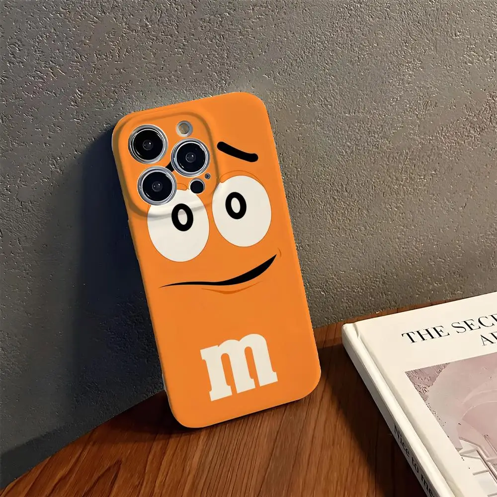 

M-M&M'S C-Chocolate Phone Case Phone Case For IPhone 16 15 14 13 12 11 Pro Max X XR XSMax 7 8 Plus Glossy Film Hard PC Cover