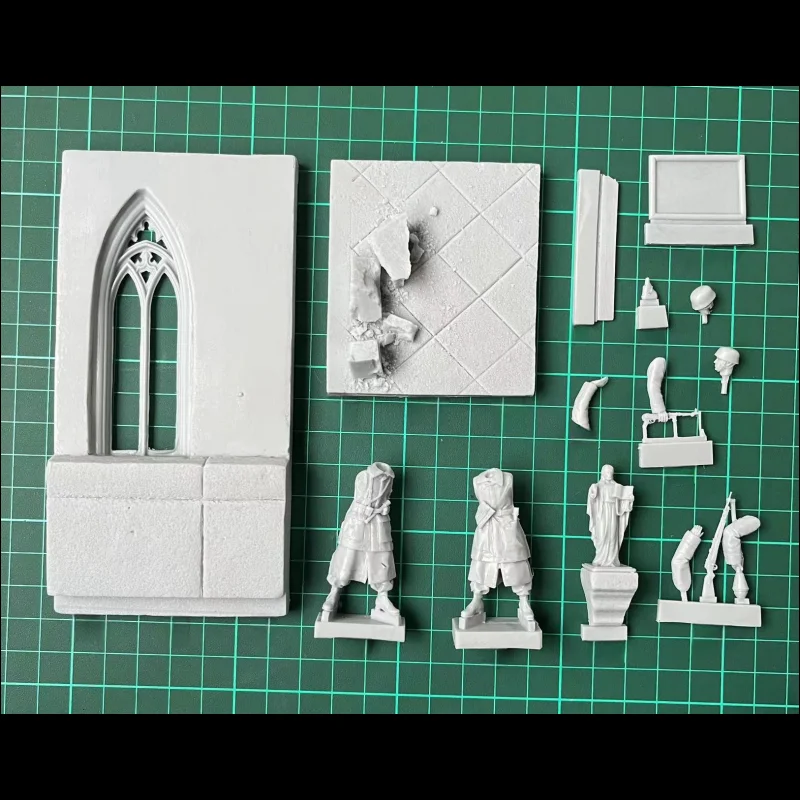 1/35 Resin Figure unpainted model Kit, military theme, (2 people + scene) unassembled and unpainted GK 607R