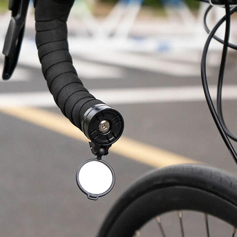 

Black Bicycle Rearview Mirrors Handle Rearview Mirror MTB/Road Bike Bike Handlebar Plug Rear Mirror Handlebar Plug Flexible