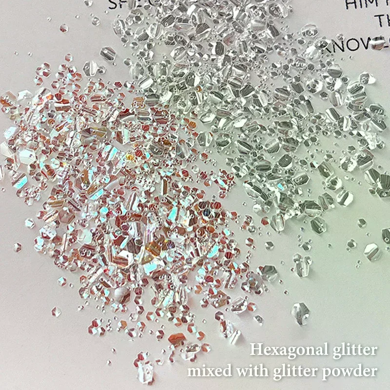 1 ボックスミニスパークリングネイルグリッタースパークリングネイルデコレーションネイルサロンデザインアクセサリー DIY ネイルアートデザイン