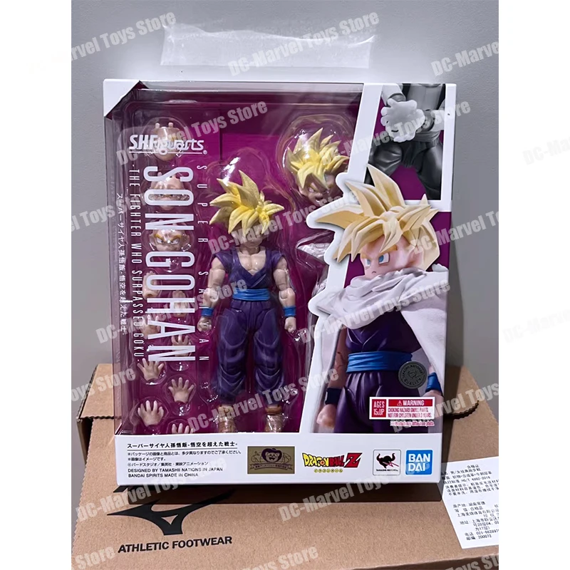 Original Bandai Dragon Ball Z S.H.Figuarts Shf Super Saiyan Son Gohan Surpasses Goku'S Fighter Anime Action Figure Gifts Toys