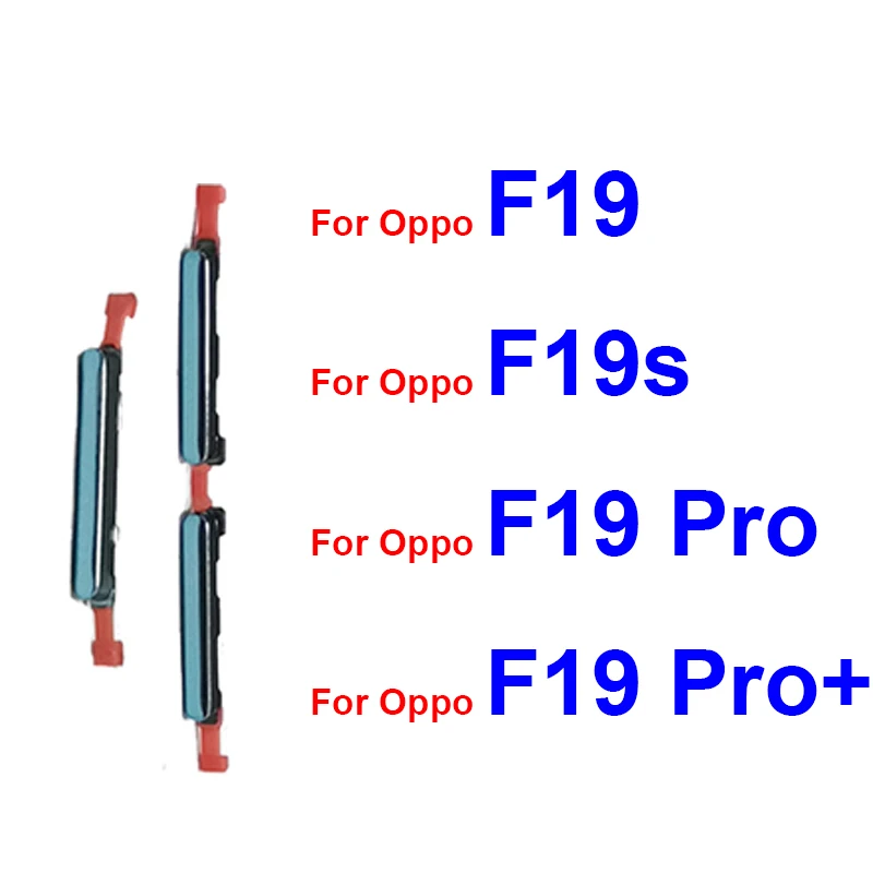 Power Volume Button Flex Cable For OPPO F19S F19 F19 Pro Plus 5G On OFF Power Volume Up Down Side Key Replacement