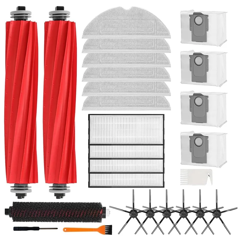 A84G-For Xiaomi Roborock S7,S7+,S7 Maxv,S7 Maxv Plus,S7 Maxv Ultra,T7,T7S,T7S Plus Main Side Brush Hepa Filters Spare Parts