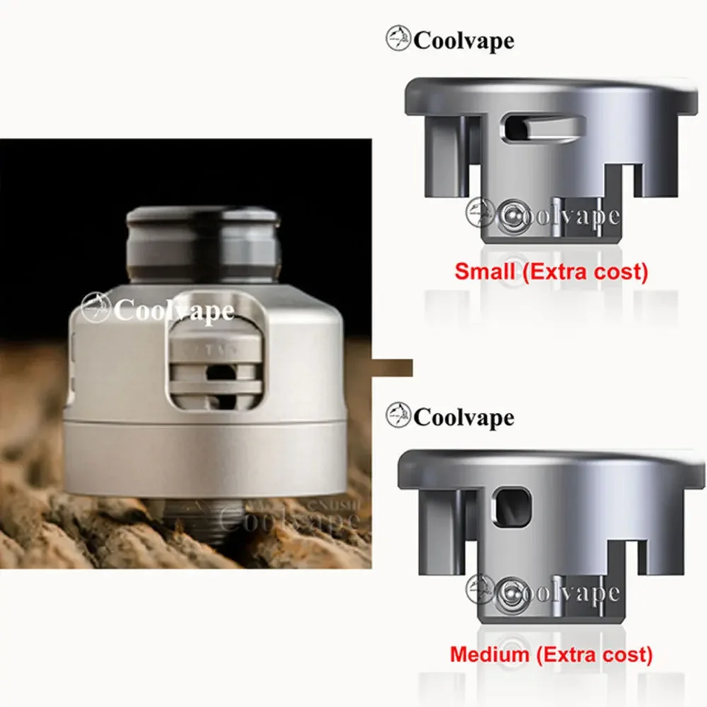 

Coolvape Armor Engine rda bf pin rda Распылители с кольцом регулировки воздушного потока Испаритель 316ss Бак с одной катушкой подходит для Armor mech v2