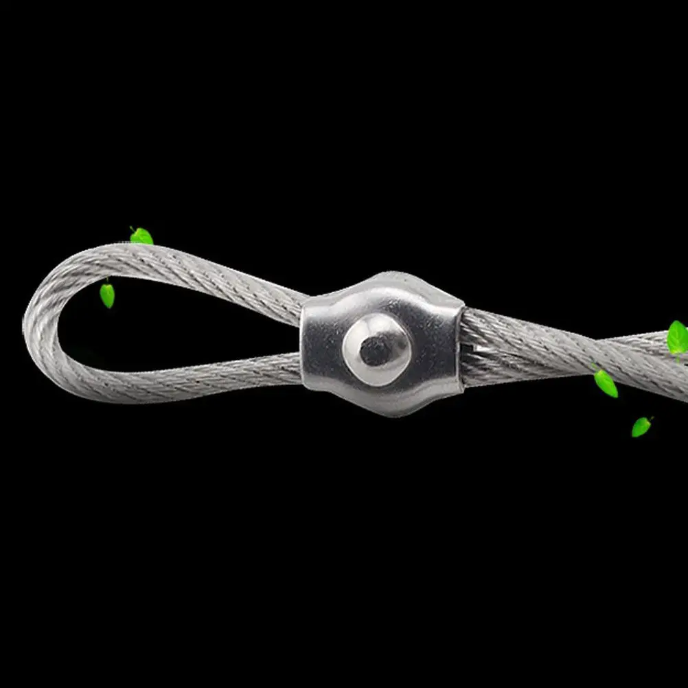10Pcs Stainless Steel Rope Connector Single Bolt Cable Clamp Corrosion Resistant Wire Rope Clip Clamp for Marine Rigging