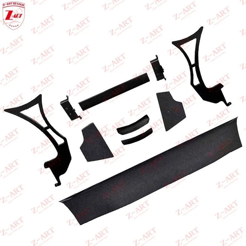 Z-ART 458 جناح خلفي من ألياف الكربون الجاف لسيارة فيراري 458 Prepreg جناح خلفي من ألياف الكربون #3