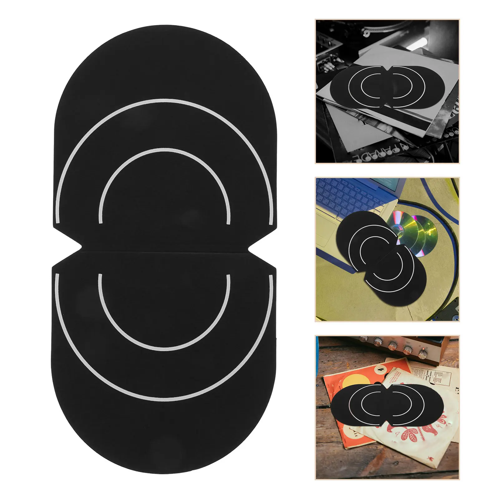 2Pcs Vinyl Record Protector Mitt Soft Anti Static Cleaning Gloves for Handling and Dust Removal Vinyl Record Accessories Music
