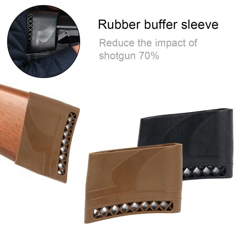 1PC Hunting Firing Cushion Rubber Buffer Sleeve Non-slip Cushion Recoil Pad Shotguns Shooting Extension Accessories