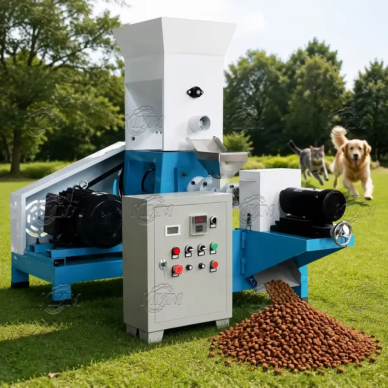 Feed Making Machine Small Pet Cat Dog Food Maker Fish Feed Extruding Machine Rabbit Feed Granulator Machine