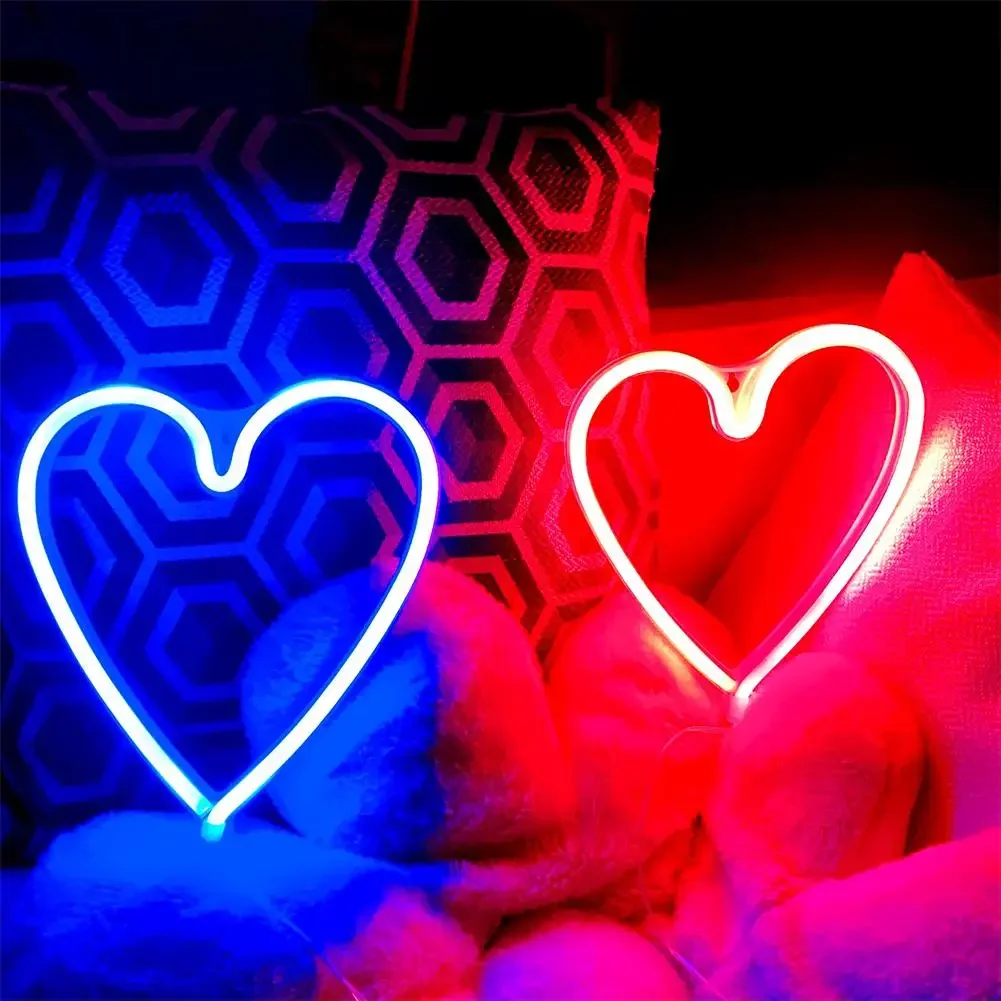 LED Neon Light Love Shape para Festa de Casamento, Proposta, Aniversário, Cena De Confissão, Layout Decoração, 5V