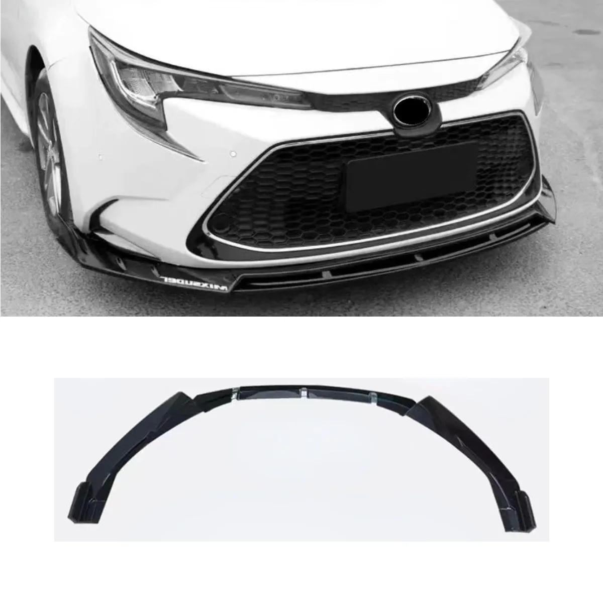 Car Front Bumper Lip Splitter Diffuser Spoiler Body Kit For Toyota LEVIN 2019-2022 Bumper Guard Cover Protector Car Accessories