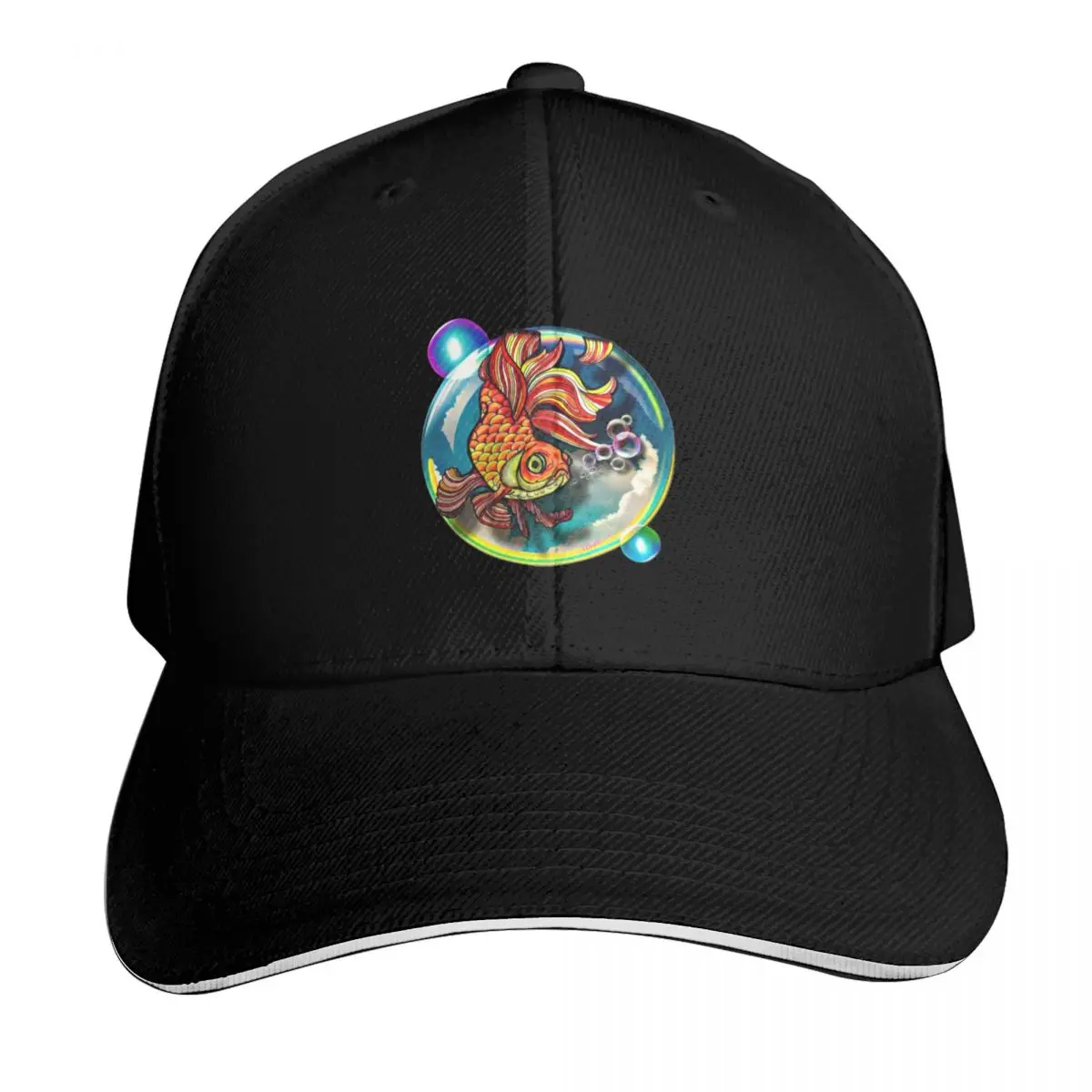 Bubble Koi Baseball Cap Golf Cap hiking hat Trucker Cap Golf Hat Man Caps For Men Women's
