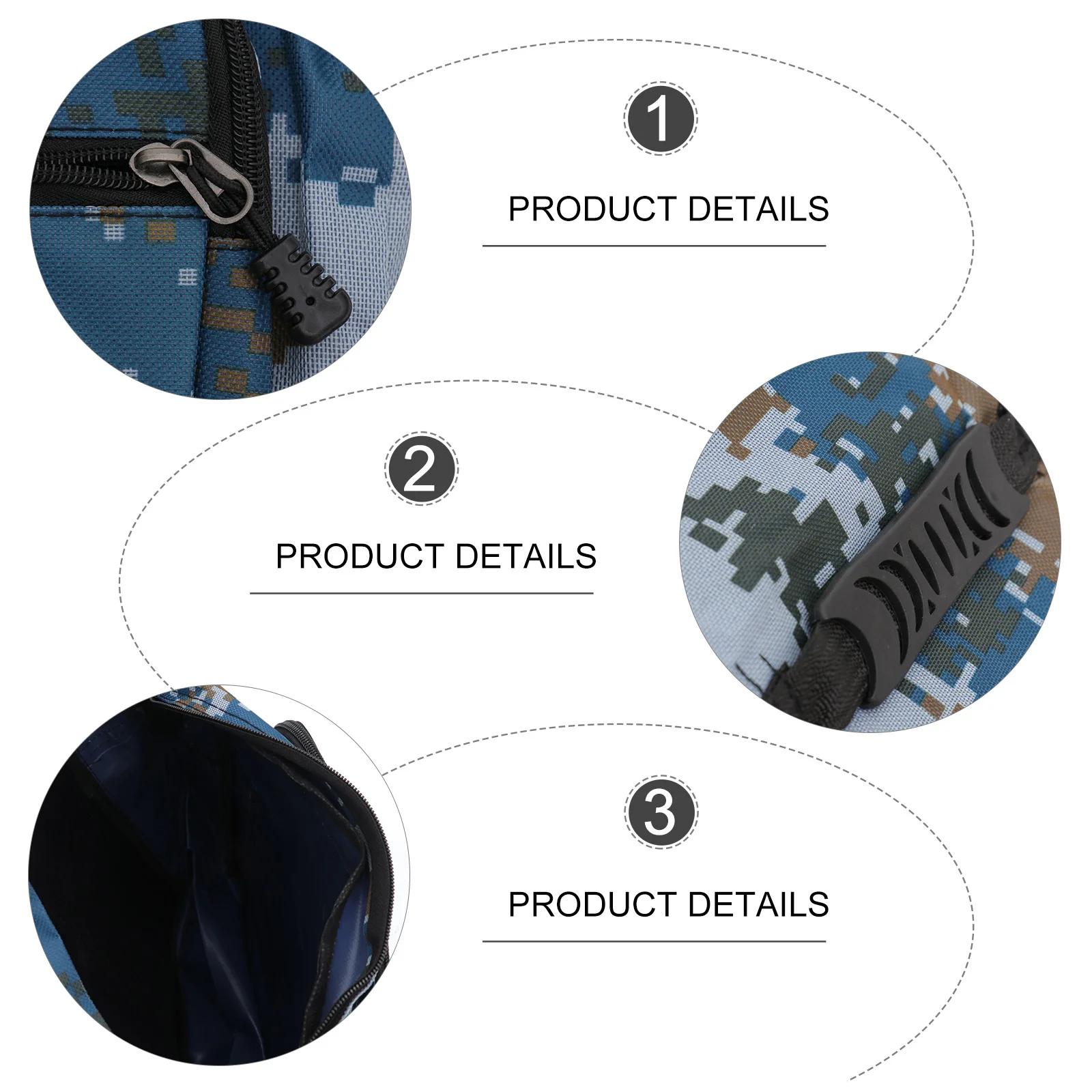 

Waterproof Camo Canvas Rear Seat Bag Large Capacity Mountain Cycling Trunk Saddle Bag Reflective Binding Safety