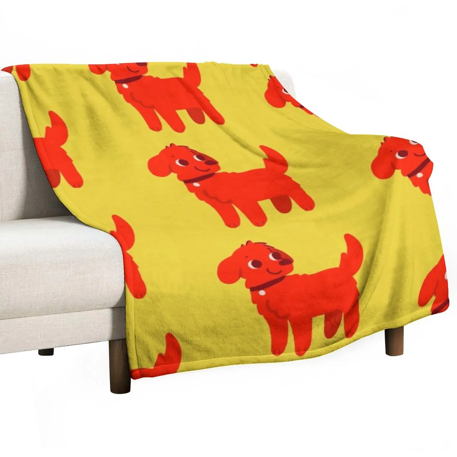 

New Big Red Dog Throw Blanket Beach Blankets For Sofas Blankets